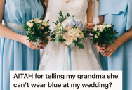 Bride’s Grandma Went Shopping For A Dress To Wear To The Wedding, But The Bride Is Upset About Her Color Choice