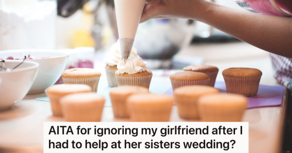 woman frosting cupcakes