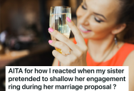 Boyfriend Hid An Engagement Ring In A Glass Of Wine, But The Girlfriend Saw It And Played A Trick On Her Entire Family