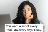 Employee Has To Send Her Manager An Email Listing Of Everything She Does, So She Makes The Emails Vague And Filled With Useless Information