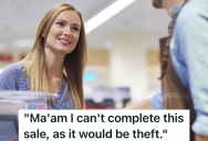 A Customer Claims An Item Is On Sale That Really Isn’t, But The Employees Are On To Her
