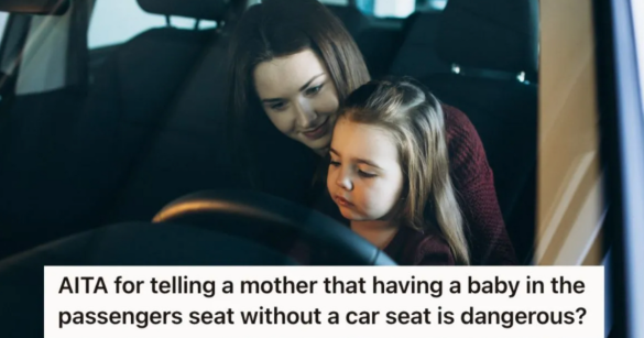 mother and daughter sitting in the driver seat of a car