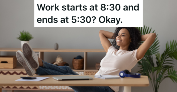 business woman relaxing with her feet on her desk