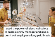 He Was Hired To Fix The Oven At A Grocery Store Deli, And When He Overheard A Manager Giving A Deli Employee A Hard Time, He Scared The Manager Away