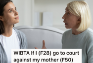 Her Dad Perished In A Car Accident, And Now Her Mom Is Trying To Make Everybody In The Family Go Through Her For The Insurance Payout