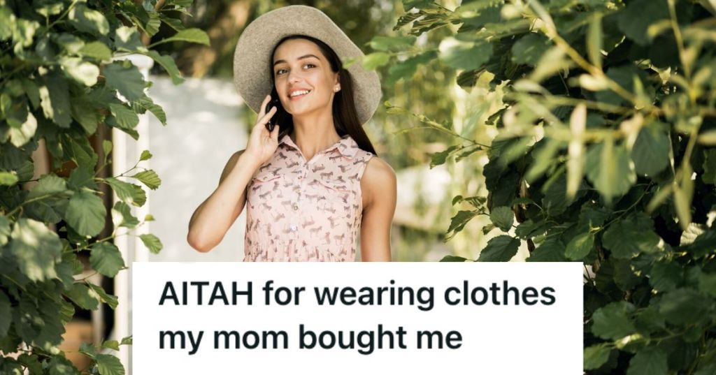 Woman with hat wearing a pretty dress outdoors