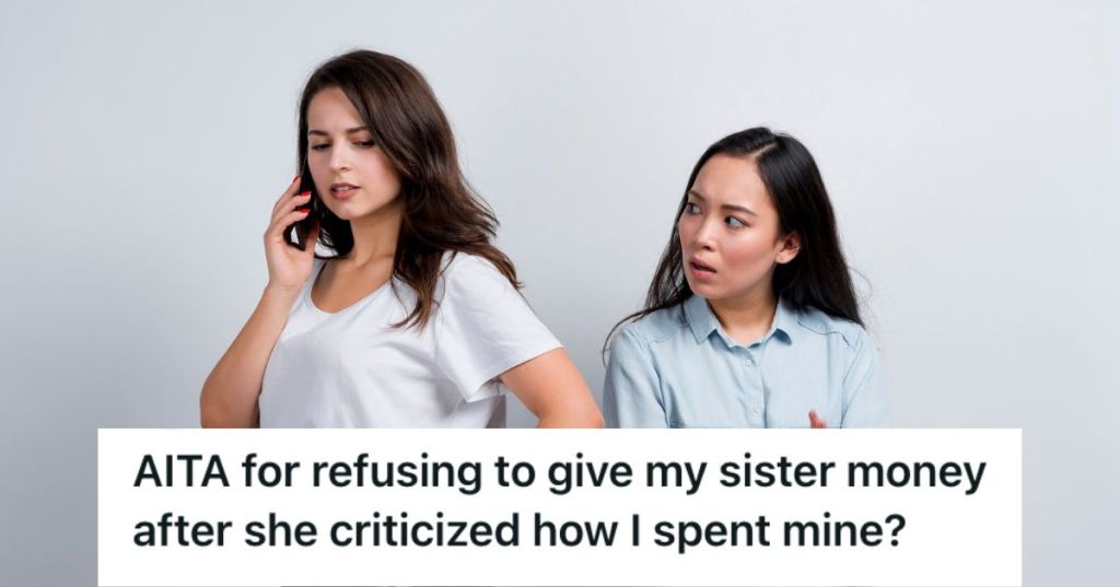 Two women arguing where the one using a phone ignores the other one