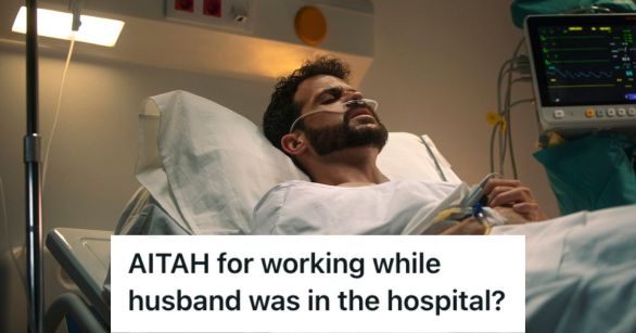 Man lying on the hospital bed with medical machines attached to him