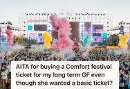 Man Bought His Girlfriend An Upgraded Festival Ticket As A Gift, But She Accused Him Of Ruining Mother’s Day