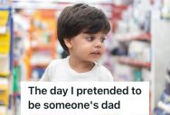 Man Was Helping Out In A Convenience Store When A Kid Approached Him, So He Pretended To Be His Daddy And Made The Kid Happy