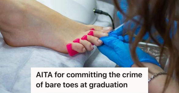 Person's foot being cleaned and trimmed by a pedicurist