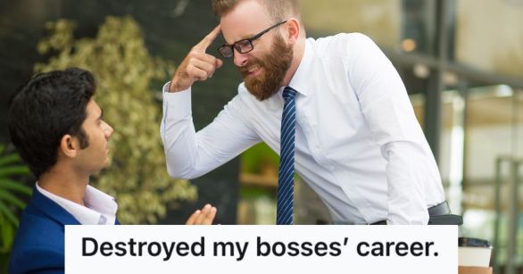 Angry boss shouting at an employee