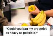 Customer Wanted Each Grocery Bag To Be As Heavy As Possible, So This Employee Did Exactly What He Was Told