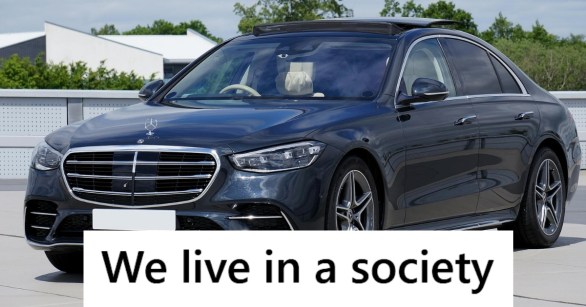 Black Mercedes S Class