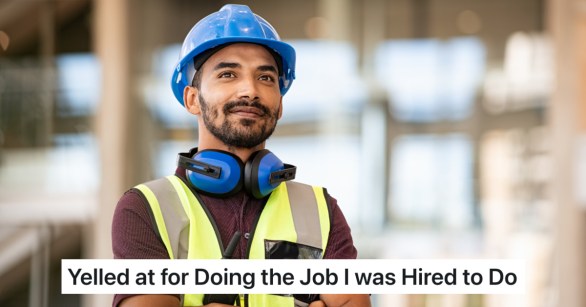 construction worker wearing vest