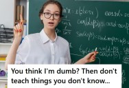 Her Teacher Thought A Student Wasn’t Smart After Failing His Merciless Exams, But Then She Corrected Him In Front Of The Entire Class Mid-Lecture