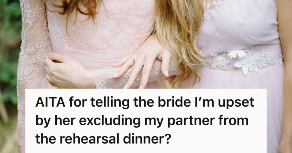 a bride locking arms with her maid of honor