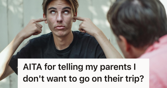 annoyed teen getting lectured by their parents