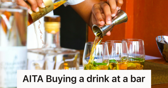 bartender making drinks at the bar