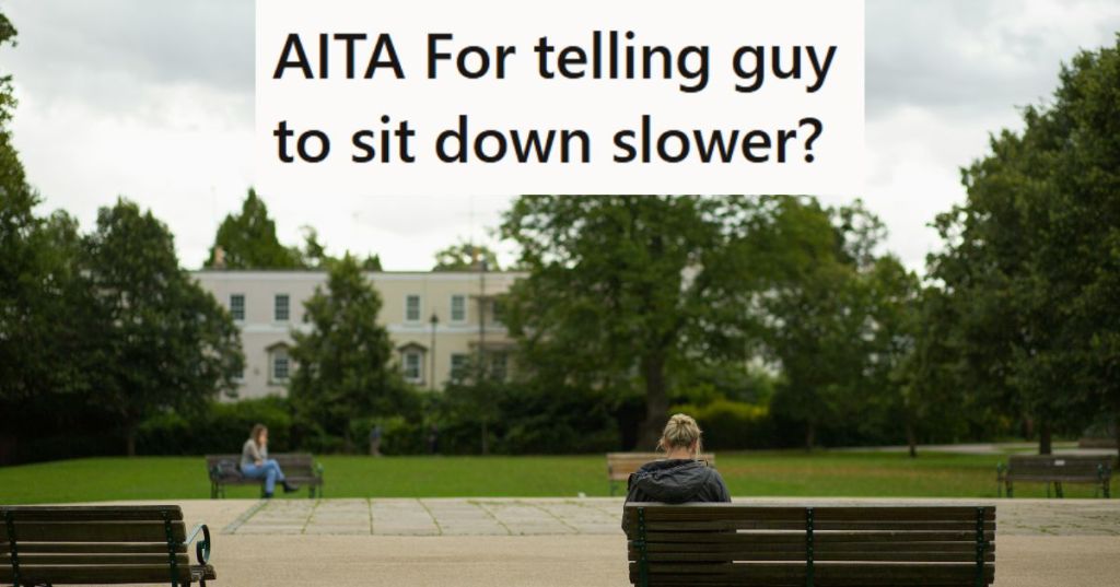Woman sitting on a bench