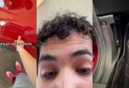 Driver Was Pulling Up To The Gas Station To Refuel, But His Italian Car Said Absolutely Not