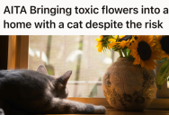 She Loved The Thoughtful Gift Of Flowers, But Her Partner Pushed Back To Keep Toxic Plants Away From Their Cat