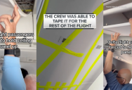 Delta Airline Passengers Jump In To Assist Crew When Cabin Roof Falls Down Mid-Flight