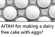 They Tried To Make A Nice Cake, But Ended Up In A Fight About Whether Or Not Eggs Are Dairy