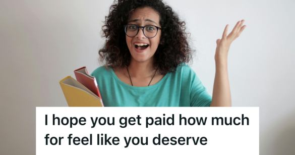 female employee leaving her job