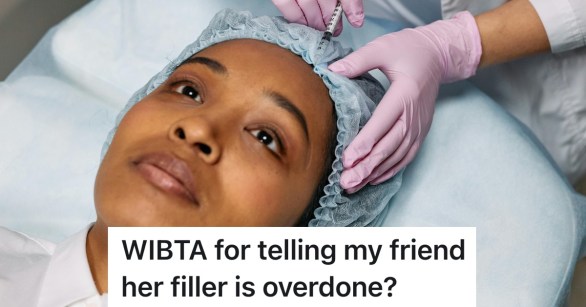 woman getting filler or other procedure done