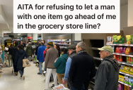 Rude Shopper Thought One Apple Made Him Exempt From Waiting In Line At Checkout, But His Ignorance Held Up Other Patrons And Made Everyone Uncomfortable