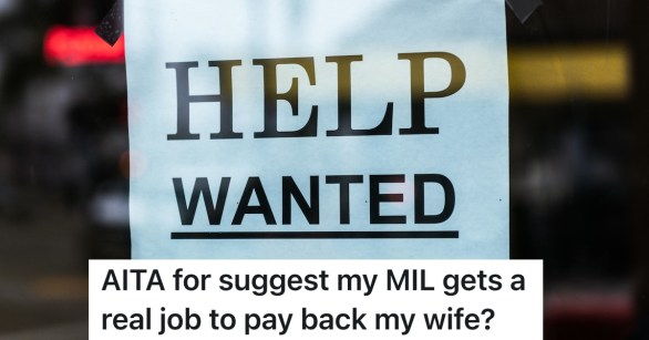 help wanted sign in the window