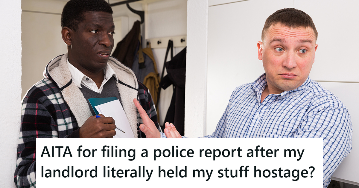 two men disagreeing at a threshold