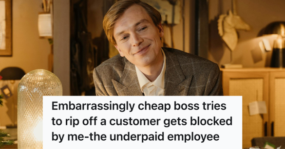 man working in a luxury goods store