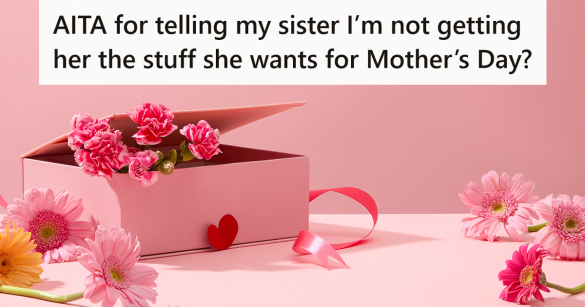 pink boxes and flowers