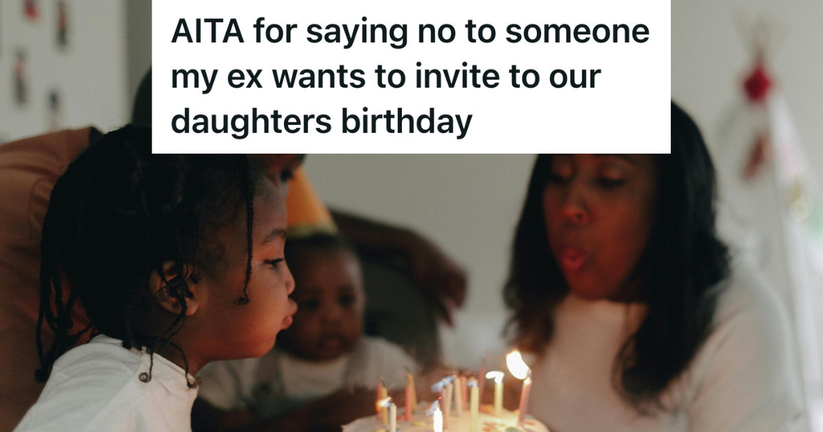 She Tried To Respect Her Co Parenting Agreement With Her Ex Husband, But When He Invited A Woman Who Disrespected Her To Their Childs Birthday Party, She Had To Draw The Line parents blowing out birthday candles with kids