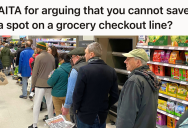 Entitled Family Tried To Cut The Grocery Store Line, But One Shopper Refused To Be Pushed Aside
