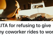 Employee Has Been Driving His Coworker Since They Work At The Same Company, But Since He’s Always Late, They Don’t Want To Keep Picking Him Up