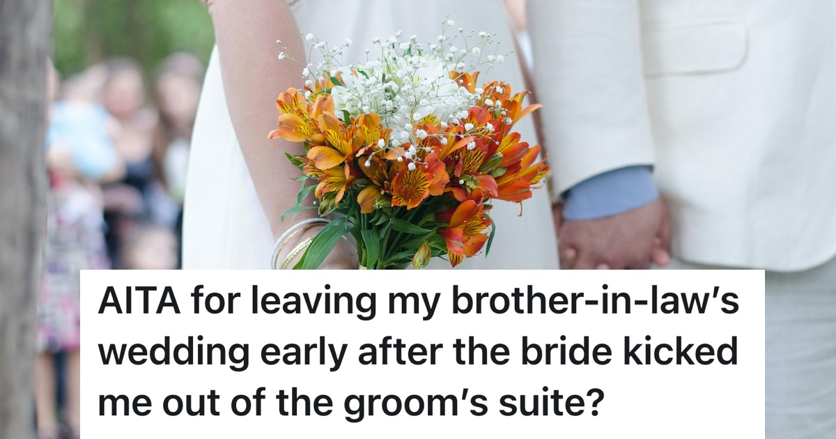 She Was Purposefully Excluded From Wedding Events Even Though Shes Family, So She Decides To Leave The Celebration Early bride holding flowers and the groom's hand