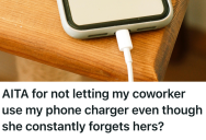 She Refused To Lend Her Charger Again, So Her Coworker Called Her Selfish And Stopped Talking To Her