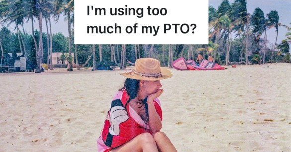 woman sitting and reflecting on the beach