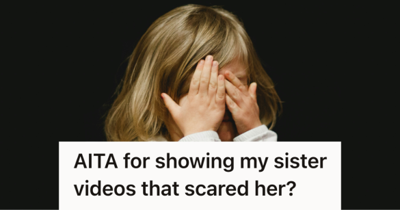 scared girl covering her eyes