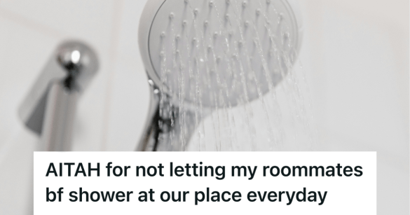 shower faucet running