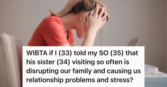 stressed woman hunched over