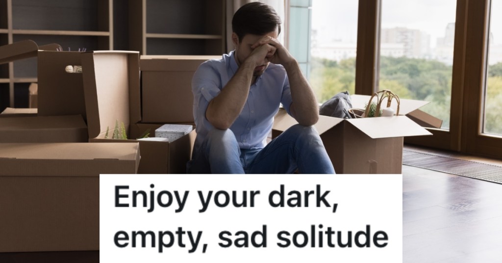 man sitting in an apartment