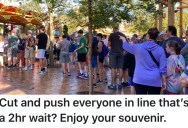A Rude Woman Cut In Line At Disneyland, So This Person Put Gum In Her Hair
