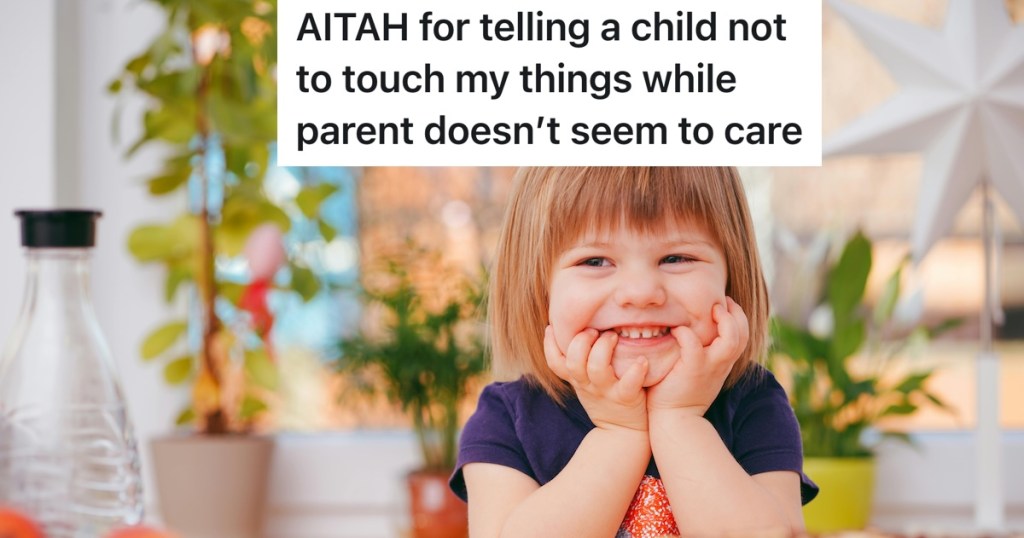 toddler smiling and acting mischievous