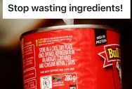 Employee Was Told To Scrape Every Bit Of Sauce From A Big Metal Can, But After Their Spatula Starts Losing Chunks Of Rubber They’re Asked To Stop
