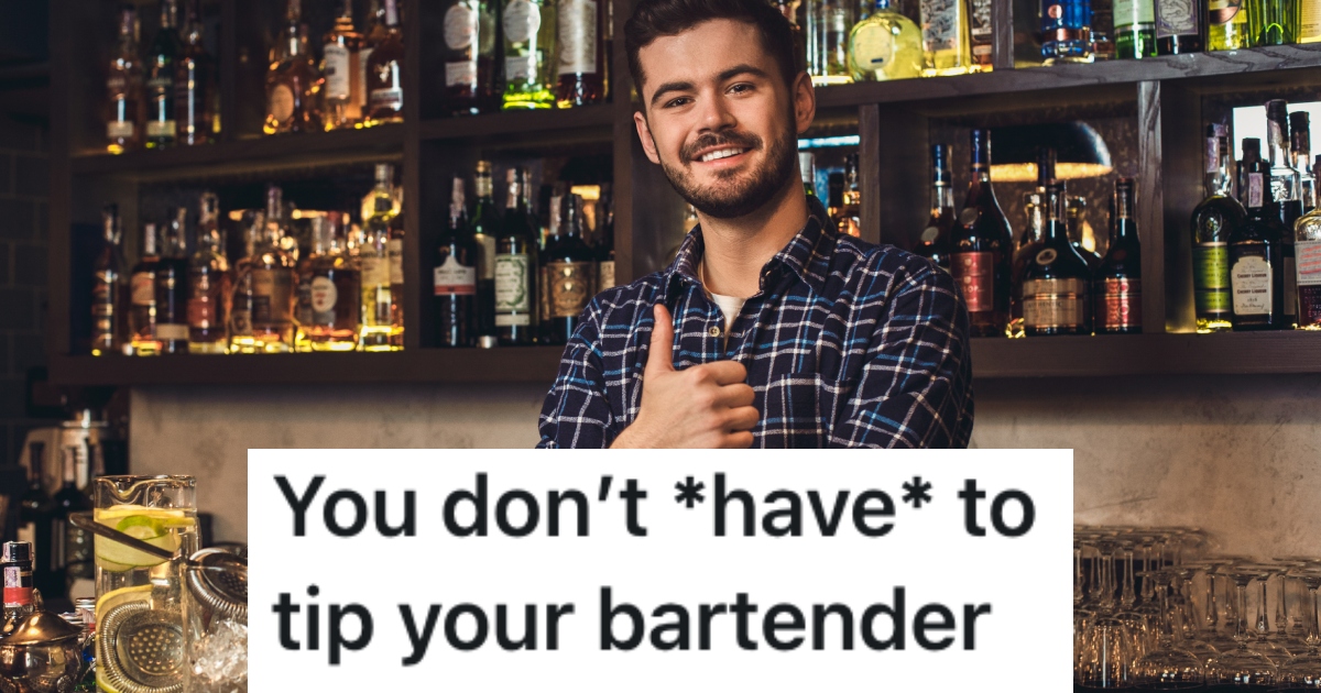 a bartenders giving a thumbs up