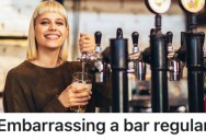 An Intoxicated Customer Wouldn’t Stop Flirting With Her, So This Bartender Embarrassed Him By Giving Him A Non-Alcoholic Drink
